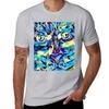Enigmatic Gaze - Abstract Feline Art T-Shirt cute clothes anime boys whites heavyweight t shirts for men