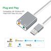 GOOJODOQ 7,1 tarjeta de sonido USB externa Jack 3,5mm Adaptador de Audio USB auricular micrófono tarjeta de sonido para Macbook ordenador portátil PC ZH