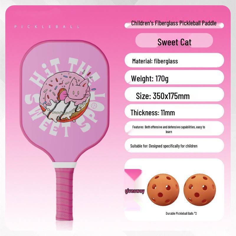 Children's Beginner Pickleball Racket Set - Fiberglass, Official Store Model