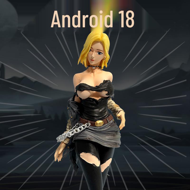 

Dragon Ball Android 18 Interchangeable Anime Action Figure Model Ornament