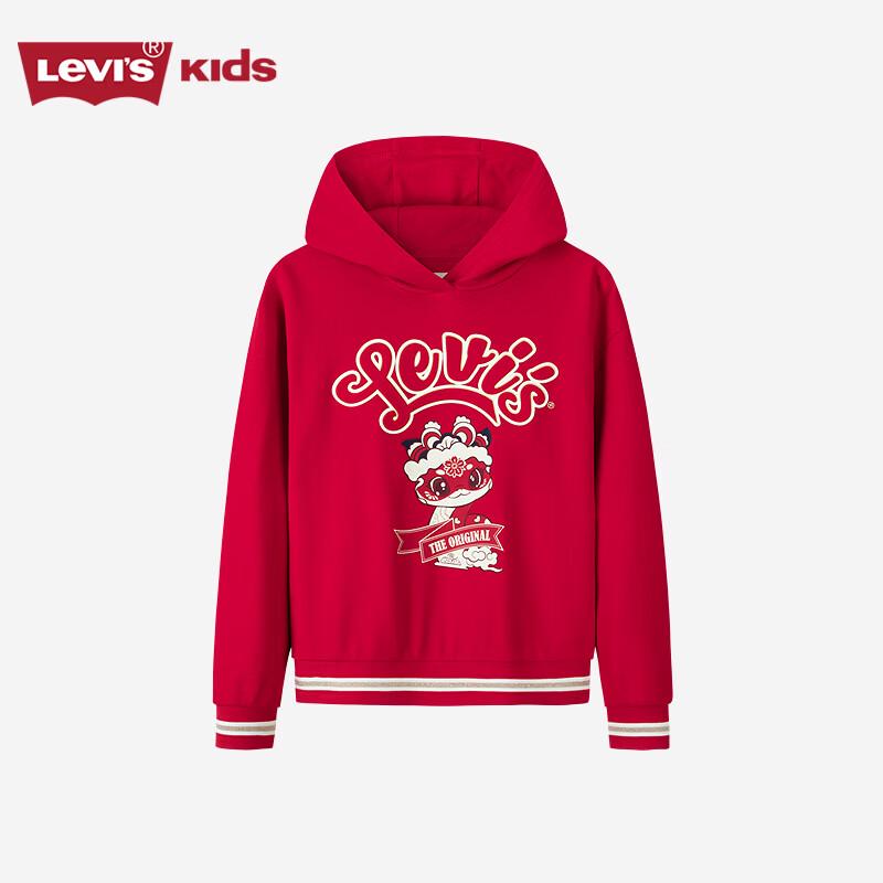Levi s Kids  Super Red Hooded Sweatshirt 140/64