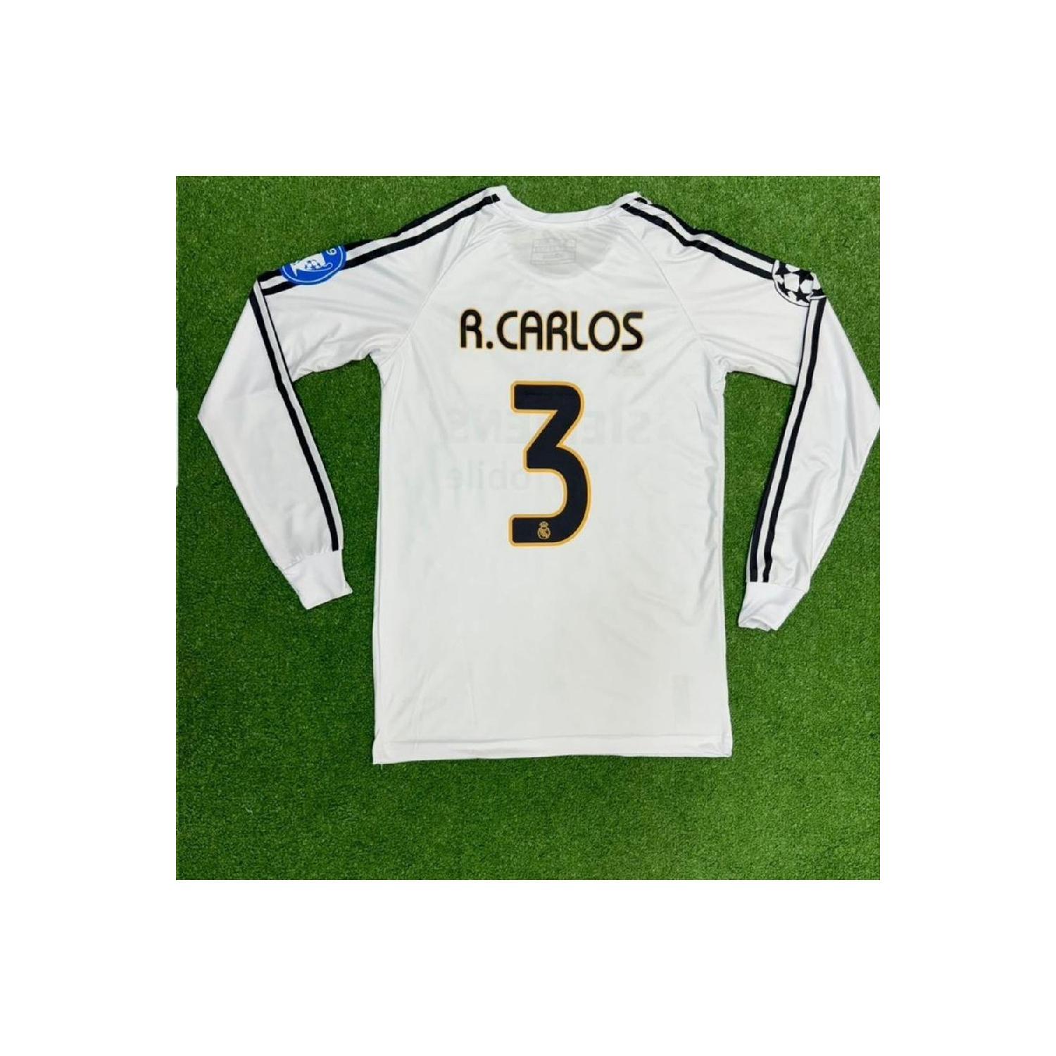 

Roberto Carlos Long Sleeve Adult And Children Football Jersey Set 7-8 Yaş красный