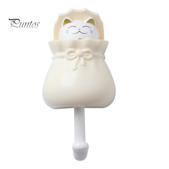 

Крючок для ключей Cat, самоклеящаяся вешалка для одежды и полотенец, прочная, несущая, простая в установке, декоративная, прочная, настенная вешалка светло-желтого