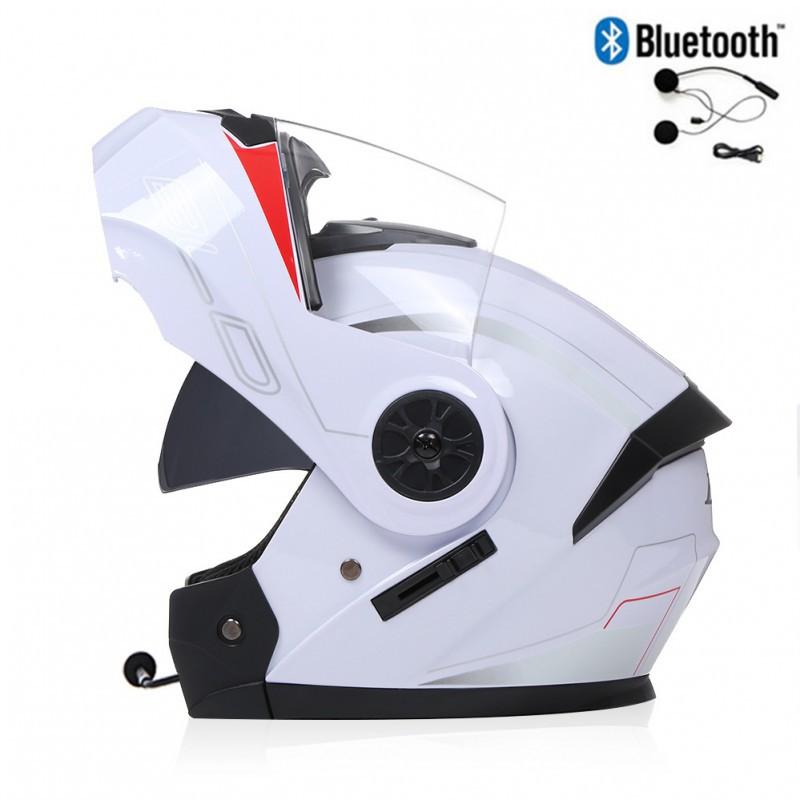 BLD Electric Bicycle Helmet Motorcycle Full Double Lens Exposed Universal Riding All Seasons