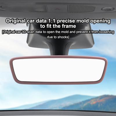Hot Sale For Model 3 Y Highland Juniper 2019-2026 Silicone Rear View Mirror Protector Frame Center Console Rearview Cover