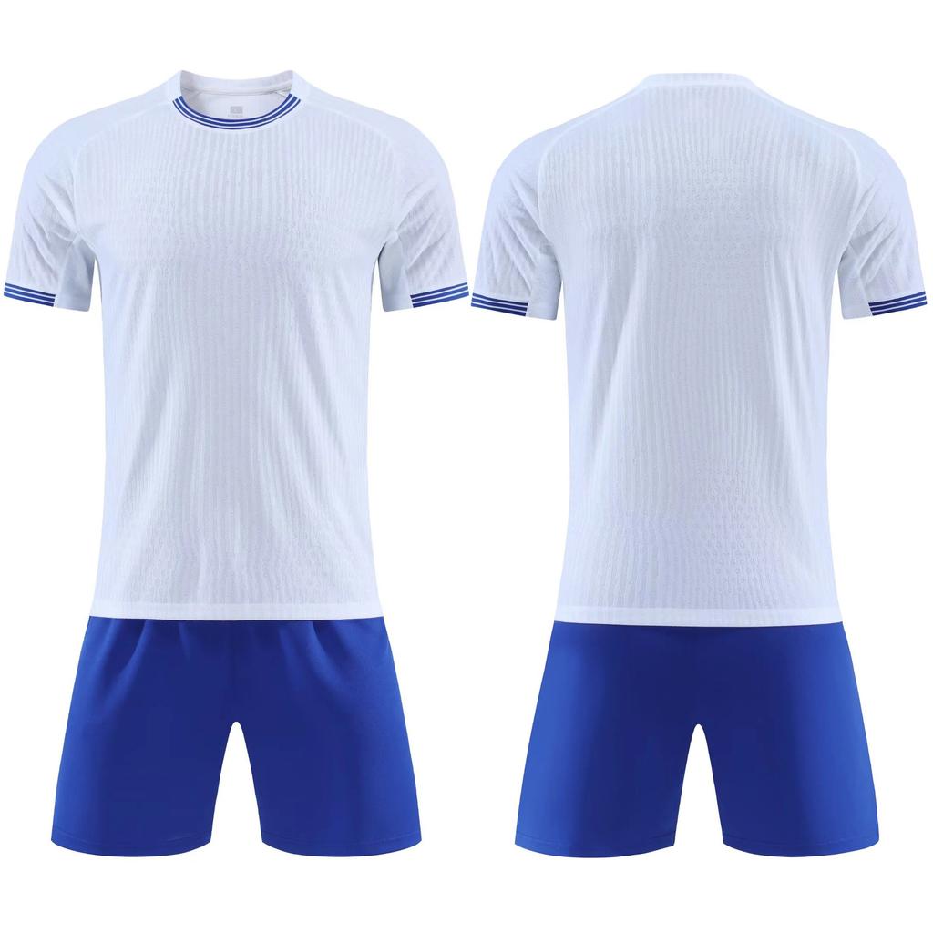2025 Großhandel Kinder-Fußballtrikot-Set, Grundschul-Fußball-Trainingsshirt, bedrucktes Wettkampftrikot für Jungen und Mädchen