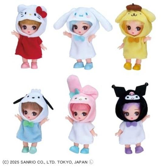 Takara Tomy Licca-chan Doll Puchi Sanrio Characters Collection Dress-up Role Play Toy Ages 3 Up