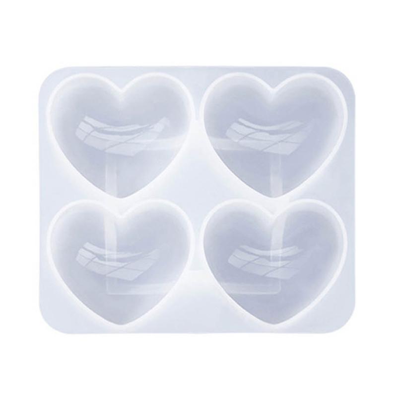 DIY Kristall Schlüsselanhänger Silikonform mit Loch, Epoxidharz Bastelformen für Valentinstag Feiertags Festival Dekorationen