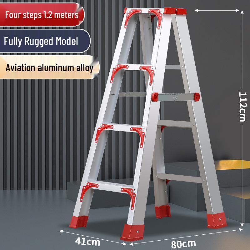Multi-functional A-frame Aluminum Alloy Folding Telescopic Ladder for Indoor & Outdoor Use