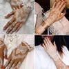 White Lace Temporary Tattoo Sticker 3D Waterproof for Wedding Party Holiday Decor 148x208mm