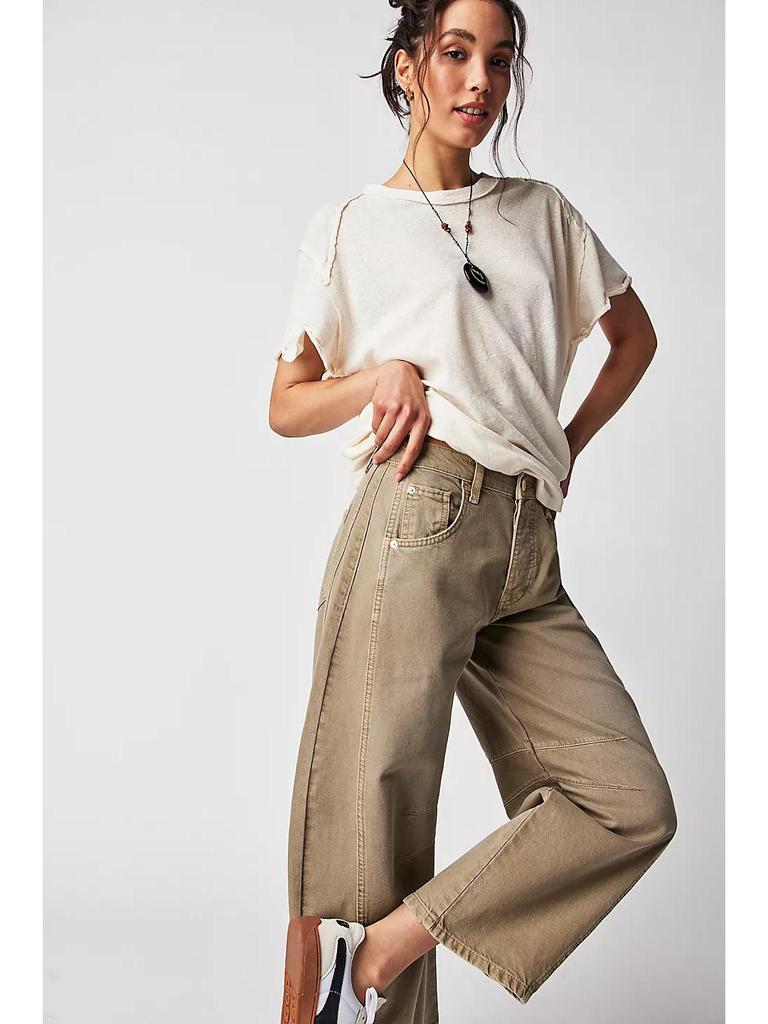 2026 Cross-Border European & American Women's Washed Denim Wide-Leg Pants, Mid-Low Waist, Fashion Casual Style
