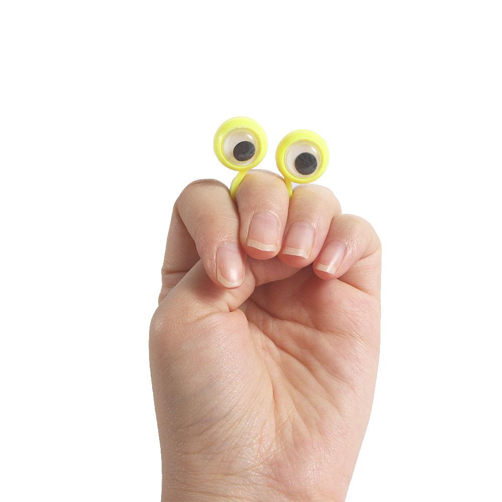 Ring Move Eyes Toys Anti-stress Toys Eyes Ring Wiggle Eyes Toy Finger Cool Toys Eye Finger Puppets