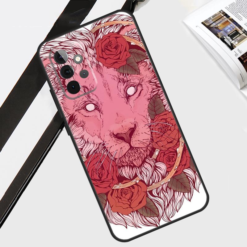 Lion Animal Case For Samsung Galaxy A55 A35 A15 A56 A36 A26 A16 A06 A54 A34 A14 A12 A22 A32 A52 A13 A53