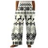 Women's Fashion Christmas Elements Printed Loose Casual Wide Leg Pants