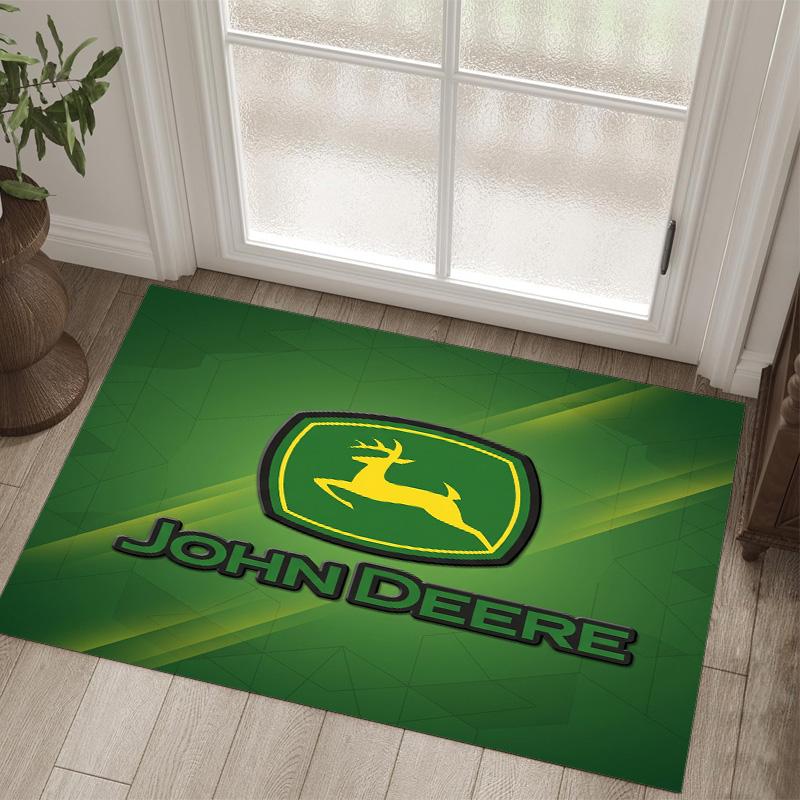 John Deere Design Crystal Velvet Carpet Cozy Non?Slip Printed Rug For Bedroom Living Room Entrance