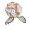 Beige silk silk scarf small square scarf women's versatile 111 mulberry silk headband small silk scarf fashion small scarf with shirt