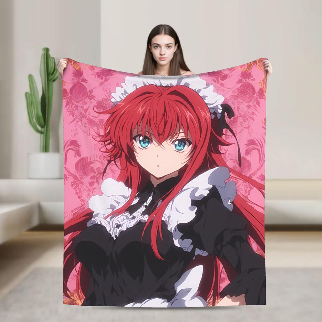 High School DxD  Blankets  Super Soft Comfortable Plush Bedding Throws For Children Bedroom Flannel Bedspread Bed Cover