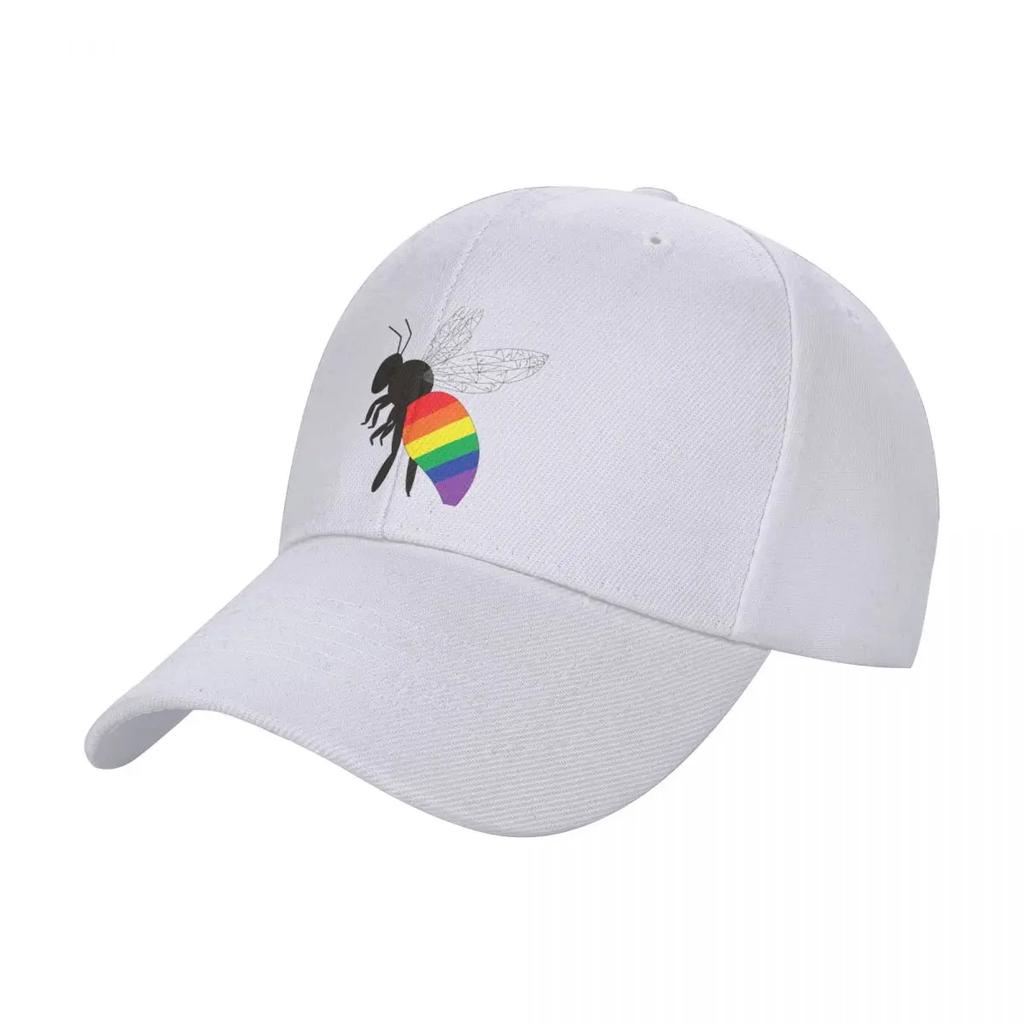 pride bee LGBTQ flag Baseball Cap summer hat custom Hat Snap Back Hat Male Womens