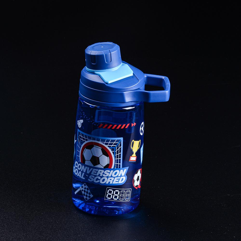 Tritan Large Capacity Portable Sports Water Bottle with Straw - Stylish Plastic Cup for Adults.