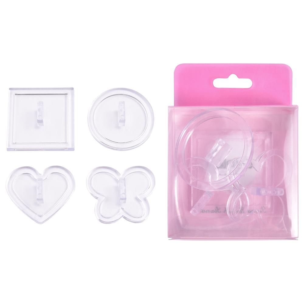 

4 шт. держатель для ногтей накладные ногти практика стенд акриловый кристалл демонстрационная полка DIY красочный лак для ногтей инструмент для ногтей