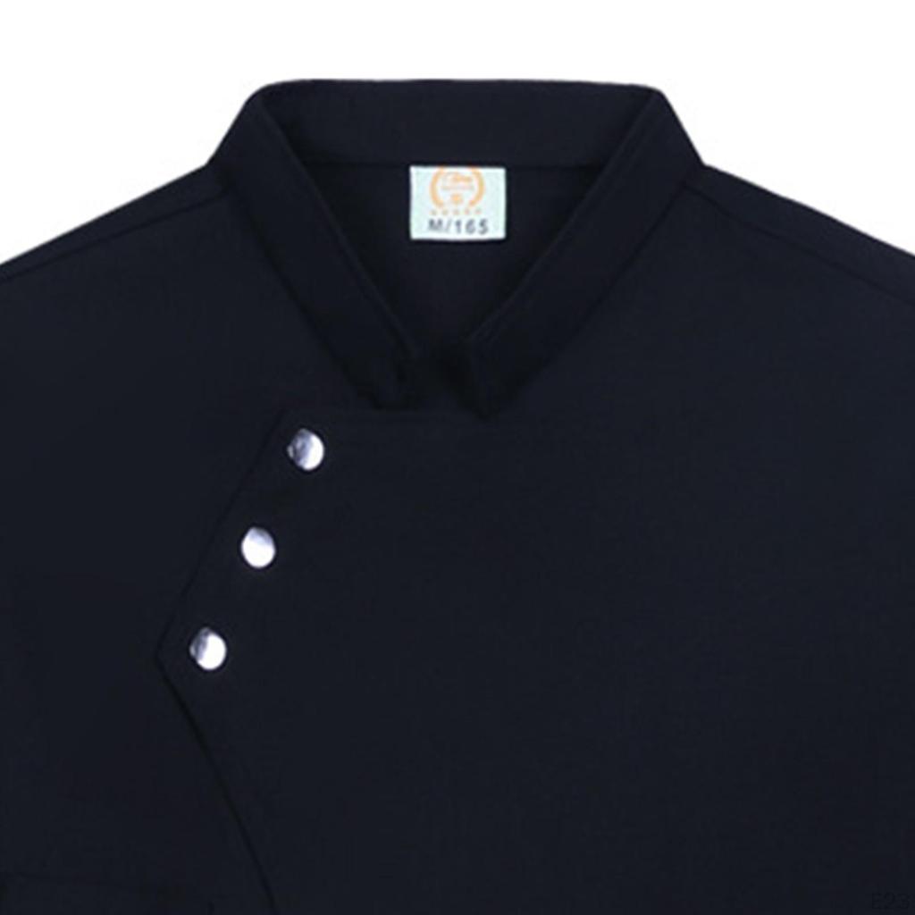 Chef Coat Clothing with Pocket Breathable Catering Waiter Apparel Cooker Classic Uniform for
