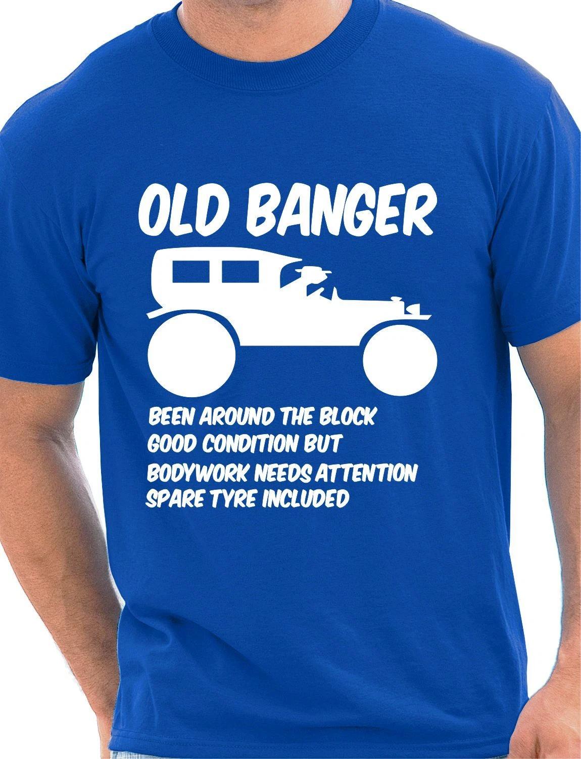 

Old Banger Birthday Present Funny Gift Mens T-Shirt Size S-XXL M
