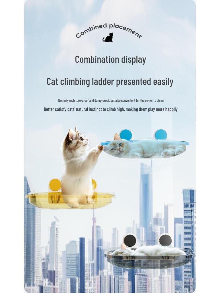 Cat Hammock with Suction Cups – Nail-Free Hanging Basket for Windows, All-Season Universal Balcony Bed