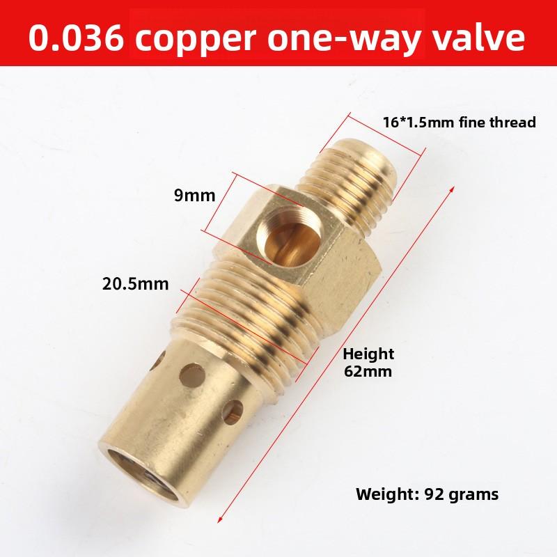 Vertical Brass Check Valve for Belt Drive Air Compressor, Non-Return Valve, One-Way Valve