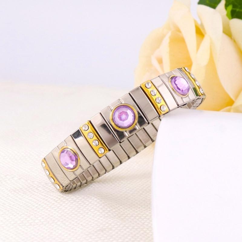 Bohemian Rhinestones Stretch Bracelet Versatile Elastic Rhinestones Wristband Ornament Sophisticated Bracelet Accessory