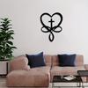 Stunning 1pc Heart Cross Wall Sign! Retro Metal Hanging for Home or Office Decor. Perfect Valentine's Day Gift. Wall Decoration.