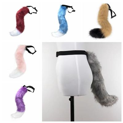 Accesorii pentru cosplay de Halloween de pluș, coadă lungă, accesorii pentru cosplay pentru animale, cadou pentru copii