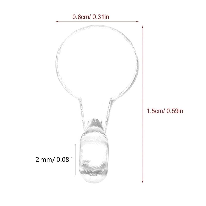 Packung mit 1000 transparenten Kunststoff-Halskettenhaken für Schmuckherstellung und Kunsthandwerk Transparente Halskettenhaken Großartig für DIY-Schmuck
