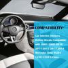 Car Button Stickers Interior Decals Compatible with 2008-2014 Mercedes Benz W204 C250 C350 E-Class Steering Wheel AC Window Radio Number Door & Air
