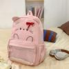 Bow Cute Cartoon Backpack For Teens With Nylon Material For Daily Use