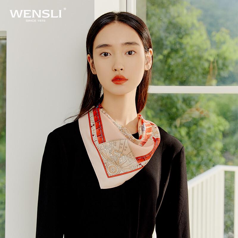 Wanshili Mulan Ode 100% Mulberry Silk Small Scarf