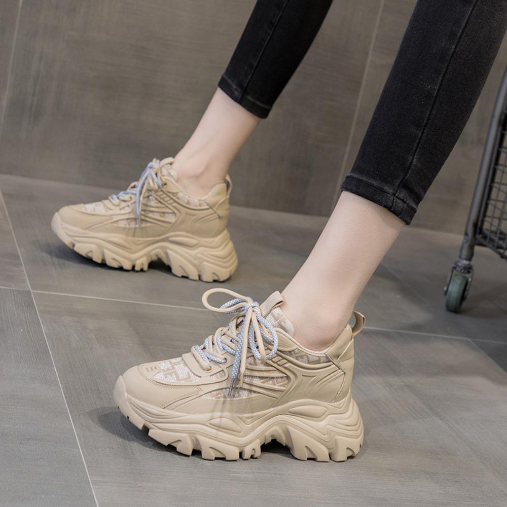 Fashion Casual Women's Shoes Spring/Summer New Dad Shoes Thick Sole Inner Height Increasing Sports Shoes Women Sneakers Women Luxury