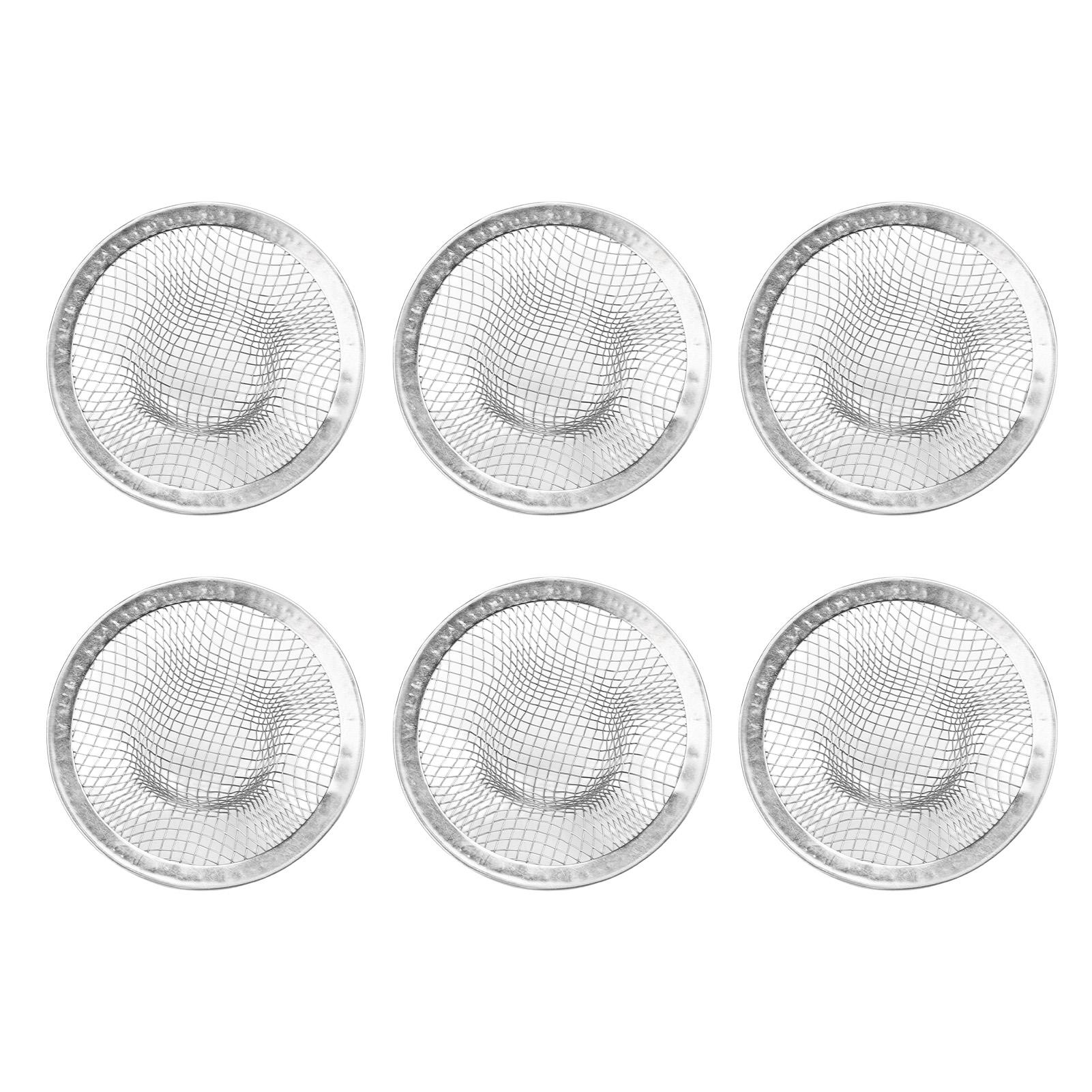 

6Pcs Bathtub Drain Hair Catcher Stainless Steel Basket Filter Trap Mesh Sink Drain Strainer for Kitchen Bathroom