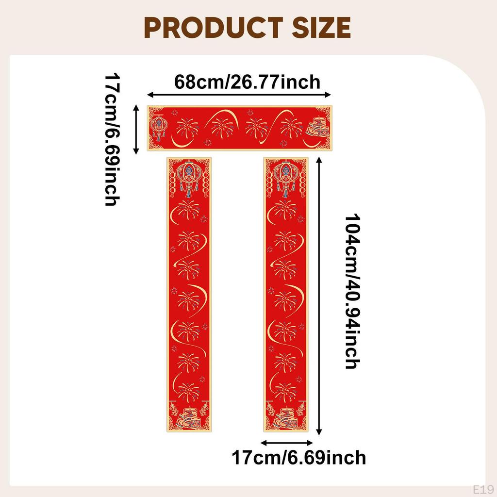 5 Sets Blank Couplet Paper Decor Chunlian Red Xuan for Store Restaurant Shop Office Home