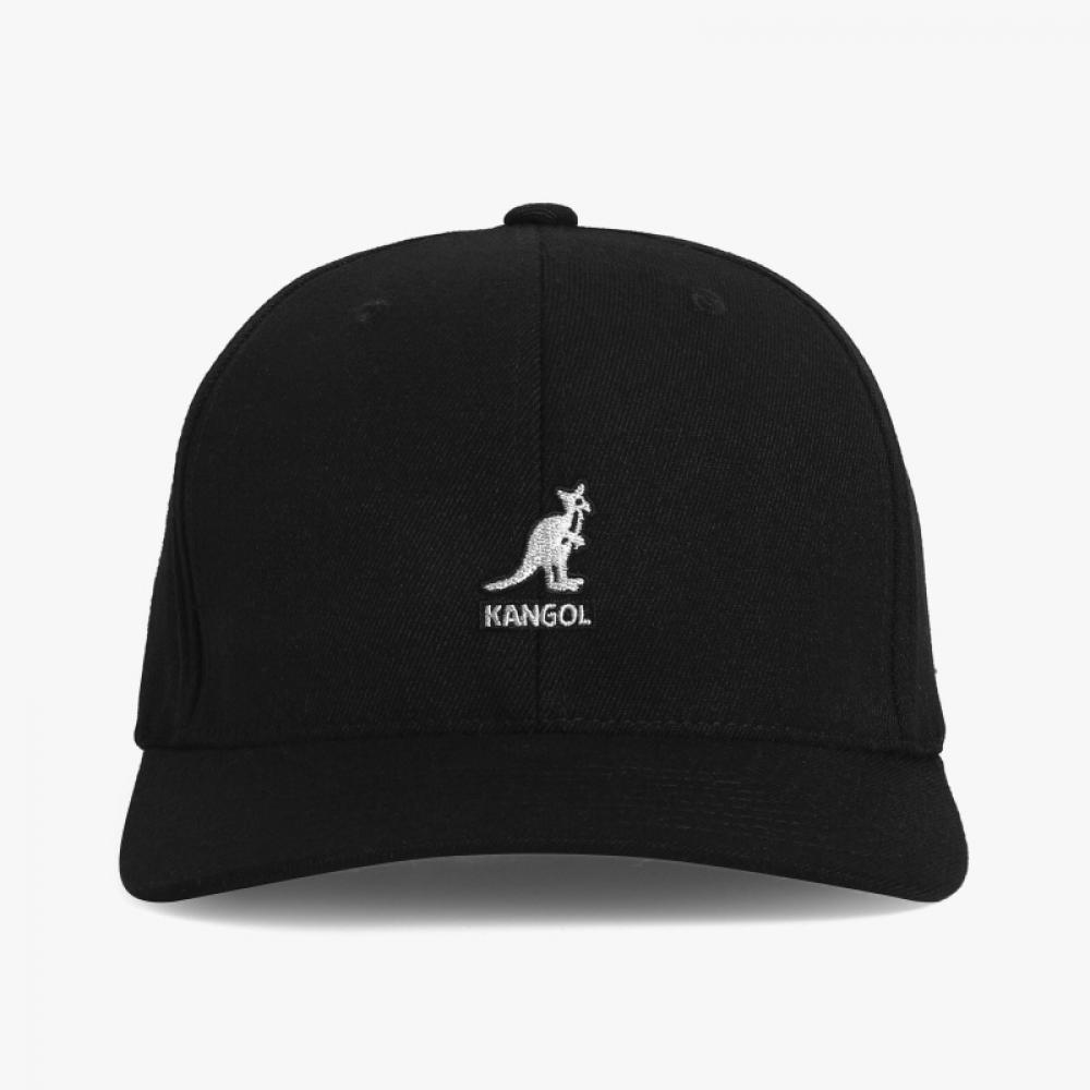 Kangol 8650bc Black Flex Fit Wool Ball Cap