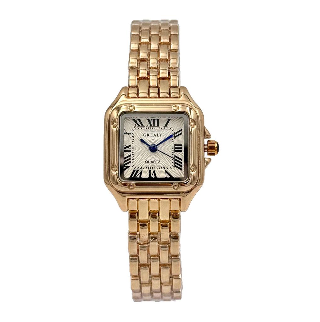 GREALY Retro Classic Waterproof Women's Square Quartz Watch