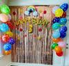 Party Metallic Tinsel Foil Fringe Curtains Backdrop for Birthday New Year Eve Party Photo Rain Curtain Festival Wedding Decor
