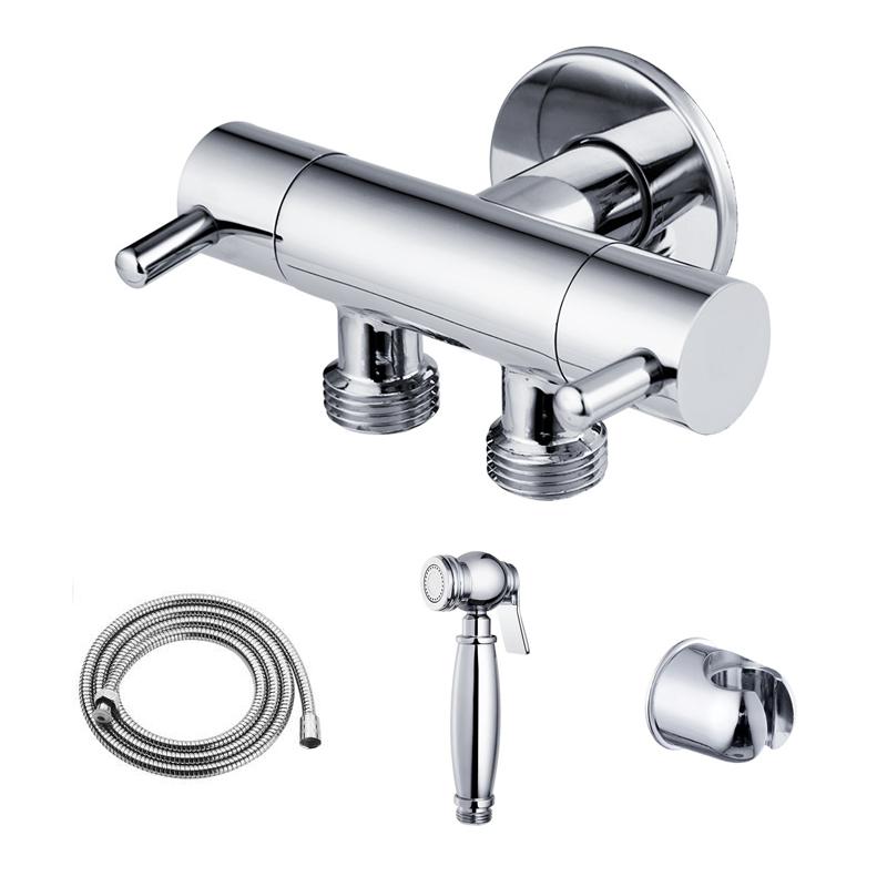 Bathroom  Bidet Sprayer Bidet Faucets Toilet Hand Spray Brass Bidet Set Toilet Bidet Sprayer Self Cleaning Shower Gold