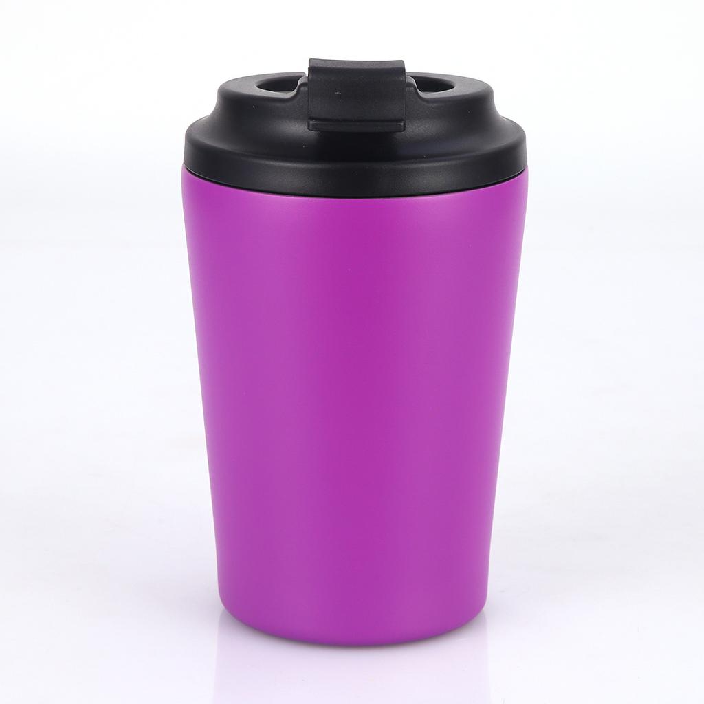 12Oz Milk Cup With Scale 304 Stainless Steel Double Layer Vacuum Thermos Cup Portable Mini Coffee Cup