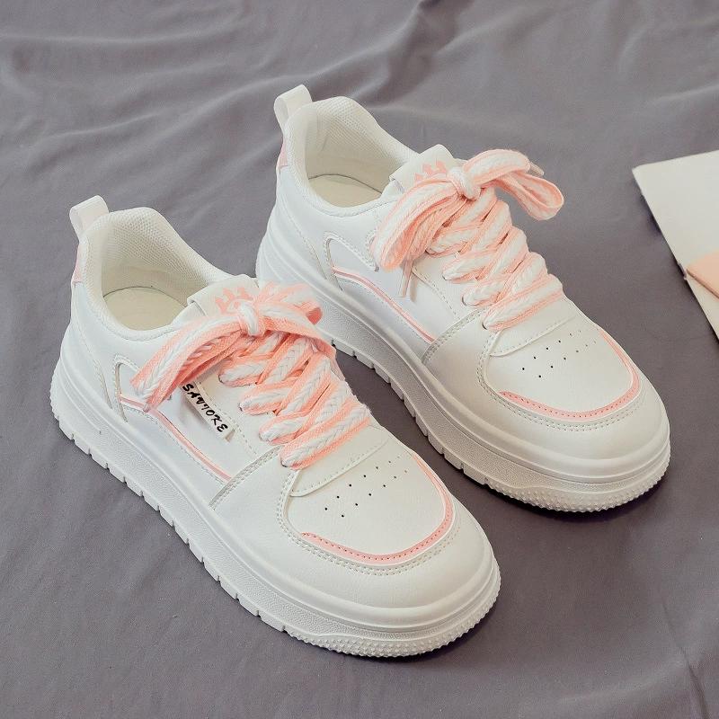 Designer Platform Running Sneakers Women Tennis Shoes Woman Walking Chunky Sneakers White Casual Slip on Vulcanized Shoes