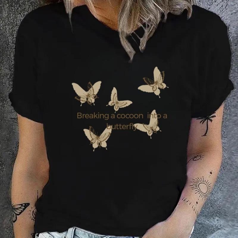 

Women s T-Shirt, Breathable & Anti-Wrinkle, Ideal for Office Casual & Coffee Dates XXL чёрный