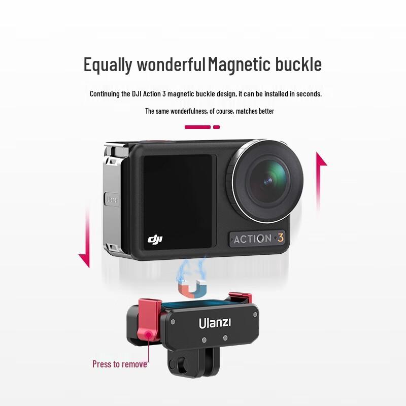 Ulanzi OA-11 Magnetic Quick Release Base for DJI Osmo Action 3/4