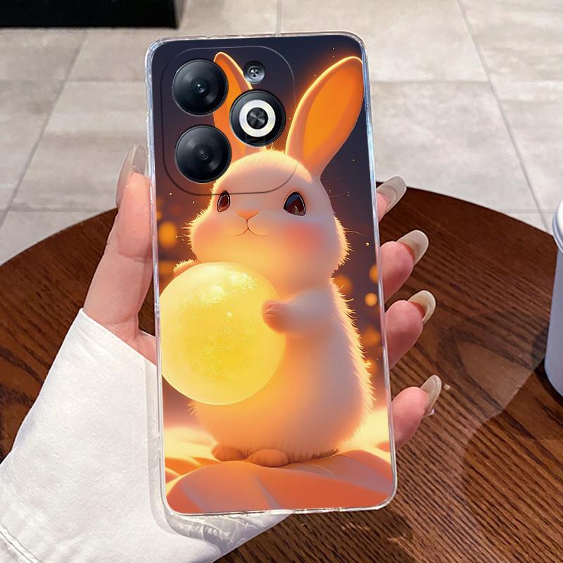 Casing For infinix Smart 8/Smart 8 Pro Luxury Dragon Cute Cool Boys Girls Soft silicone Phone Case Back Cover Transparent Shell