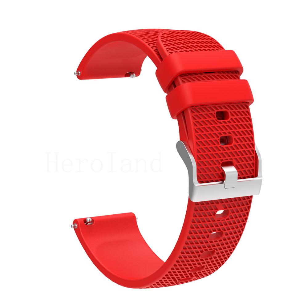 Premium Silicone Watchband WatchStrap Silicone Bracelet Quick Release Rubber Strap WristBand 18mm 20mm 22mm Width Replacement