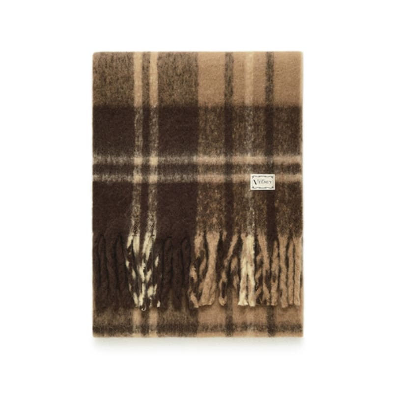 Velsey Bold Check Muffler [1930 BROWN]