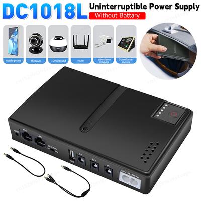 DC1018L 18W Mini přenosné záložní napájecí adaptéry UPS 5V 9V 12V Nepřerušitelný zdroj napájení Záloha baterií pro WiFi router Kameru